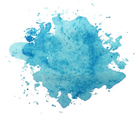 Abstract blue watercolor background
