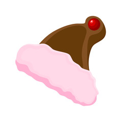 Chocolaty Santa Cap Vector