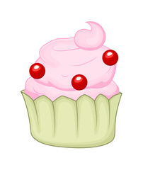 Birthday Cupcake Vector