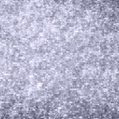 Silver glitter mosaic faceted background.