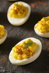 Homemade Spicy Deviled Eggs