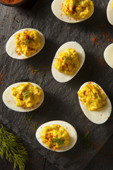 Homemade Spicy Deviled Eggs
