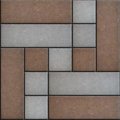 Fototapeta premium Decorative Slabs Paving. Seamless Texture.