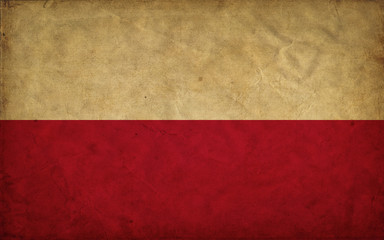 Poland grunge flag