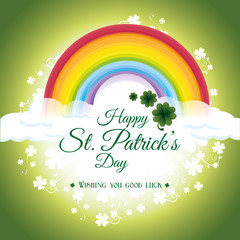 St patricks day card design, vector illustration.