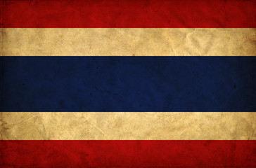 Thailand grunge flag