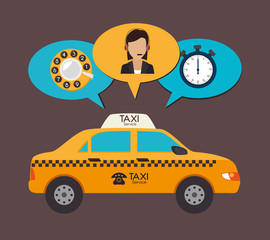 Taxi design, vector illustration.