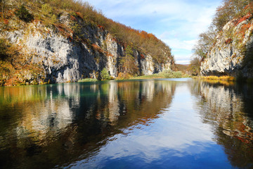 Fototapeta na wymiar Plitvice National Park, Croatia, Europe - Autumn colors