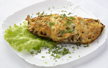 Eggplant stuffed .