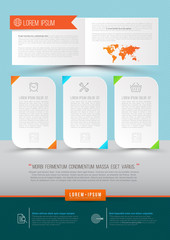 Modern Vector abstract brochure, report, document.