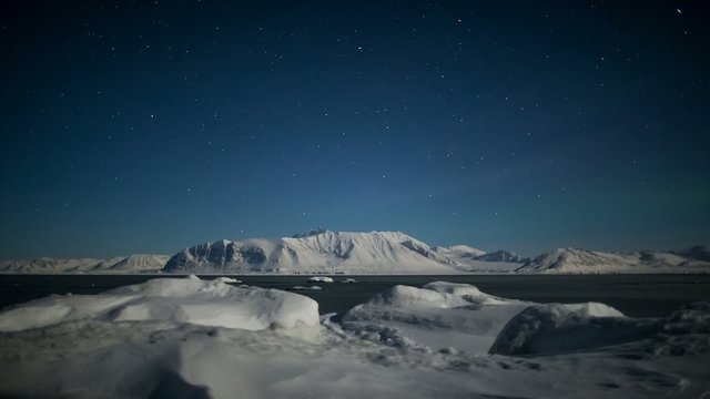 Natural phenomenon of Northern Lights - Arctic landscape