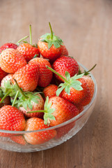 strawberries in natural background