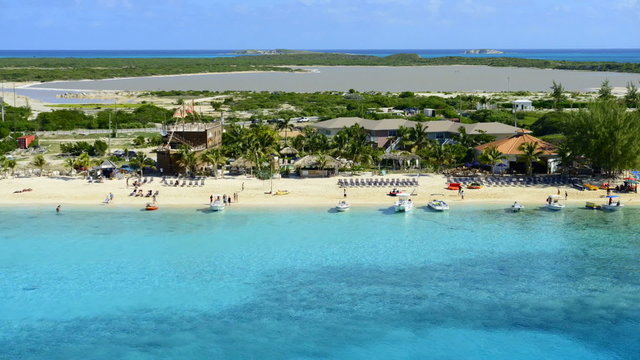Time Lapse of Grand Turk Island Beach from above