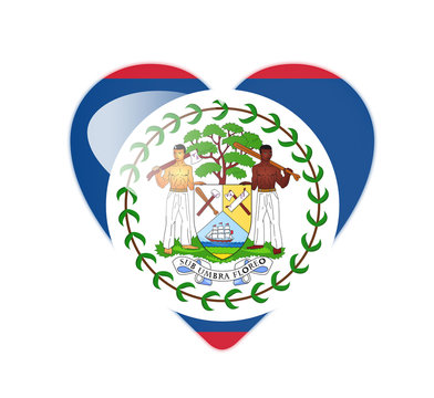 recommend clip art: Belize 3D heart shaped flag