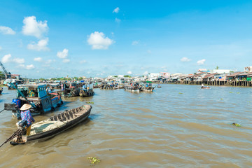 Naklejka na ściany i meble Mekong floating market