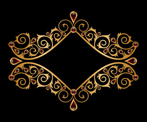 golden ornamental frame