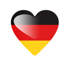 Germany 3D heart shaped flag