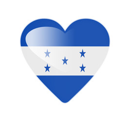 Honduras 3D heart shaped flag