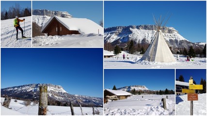 plateau nordique de la féclaz-savoie