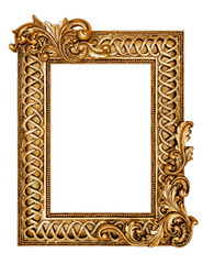 Golden antique frame
