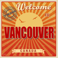 Vancouver retro poster
