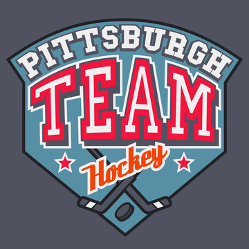 Pittsburgh Hockey Team t-shirt design