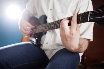 Guitarist on stage