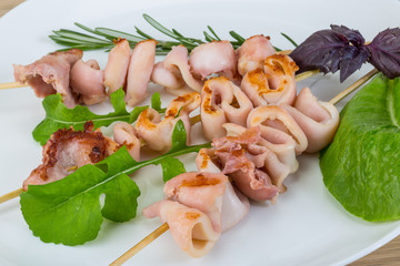 Grilled squid