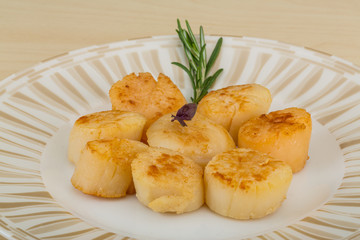 Grilled scallops