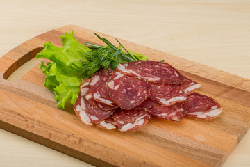 Sliced salami