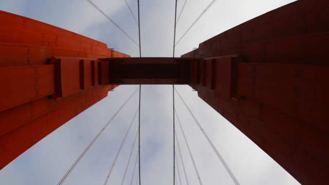 POV Driving Across the Golden Gate Bridge Daytime San Francisco