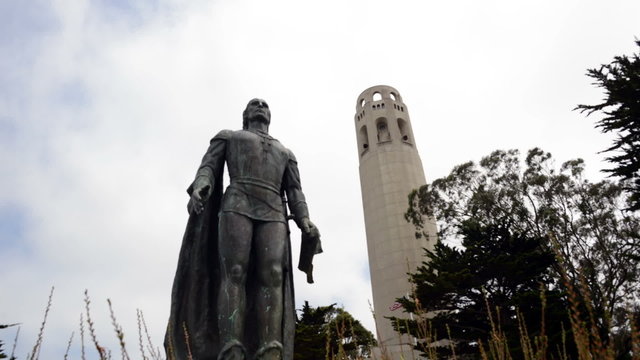 Time Lapse of Coit Tower San Francisco