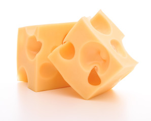 cheese isolated on white background cutout