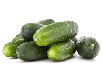 Cucumber vegetable  isolated on white background cutout