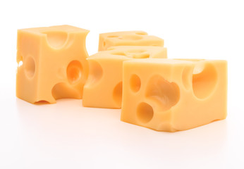 cheese isolated on white background cutout
