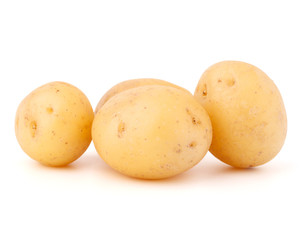 new potato tuber isolated on white background cutout