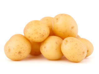 new potato tuber isolated on white background cutout