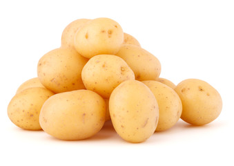 new potato tuber isolated on white background cutout