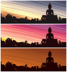 Fototapeta premium Buddha Dusk