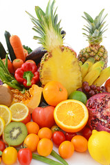 新鮮な野菜と果物