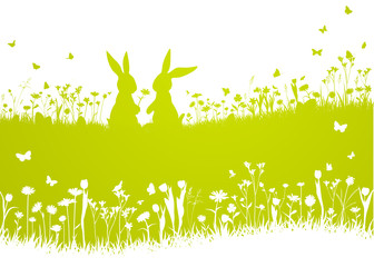 Frohe Ostern Osterhasen Osterkarte © Naturestock