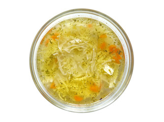 A bowl of broth