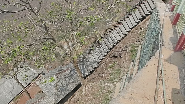Stairs leads to the Popa Taungkalat monastery
