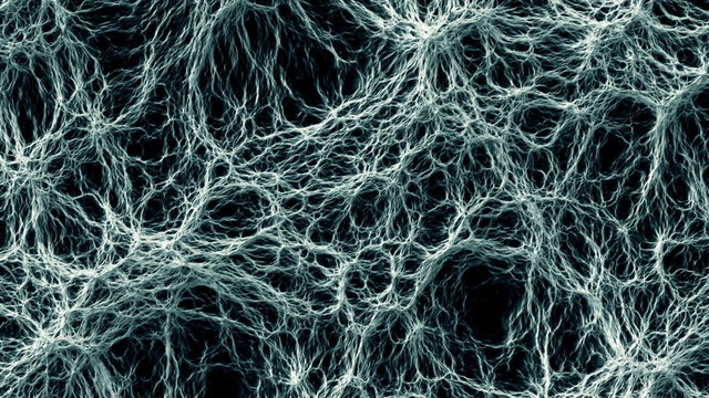 Mystical organic abstract foam waves background animation