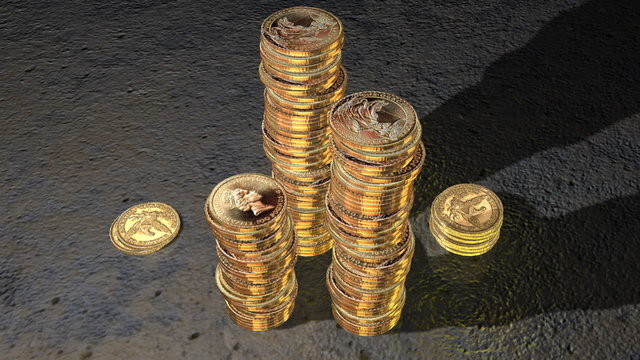 Golden Coin Towers Growing