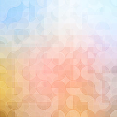Mosaic colorful background of geometric shapes.