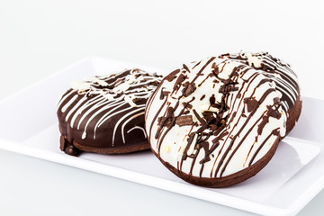 donut on white blackground
