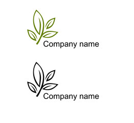 Logo_ green leaves