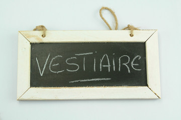 ardoise vestiaire