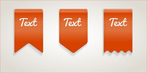 vector text ribbons